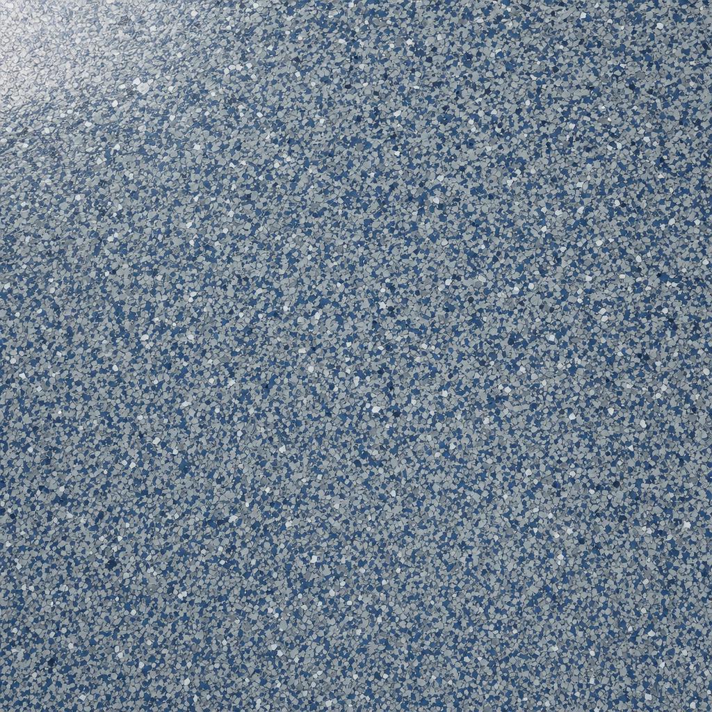 Blue grey flake finish example