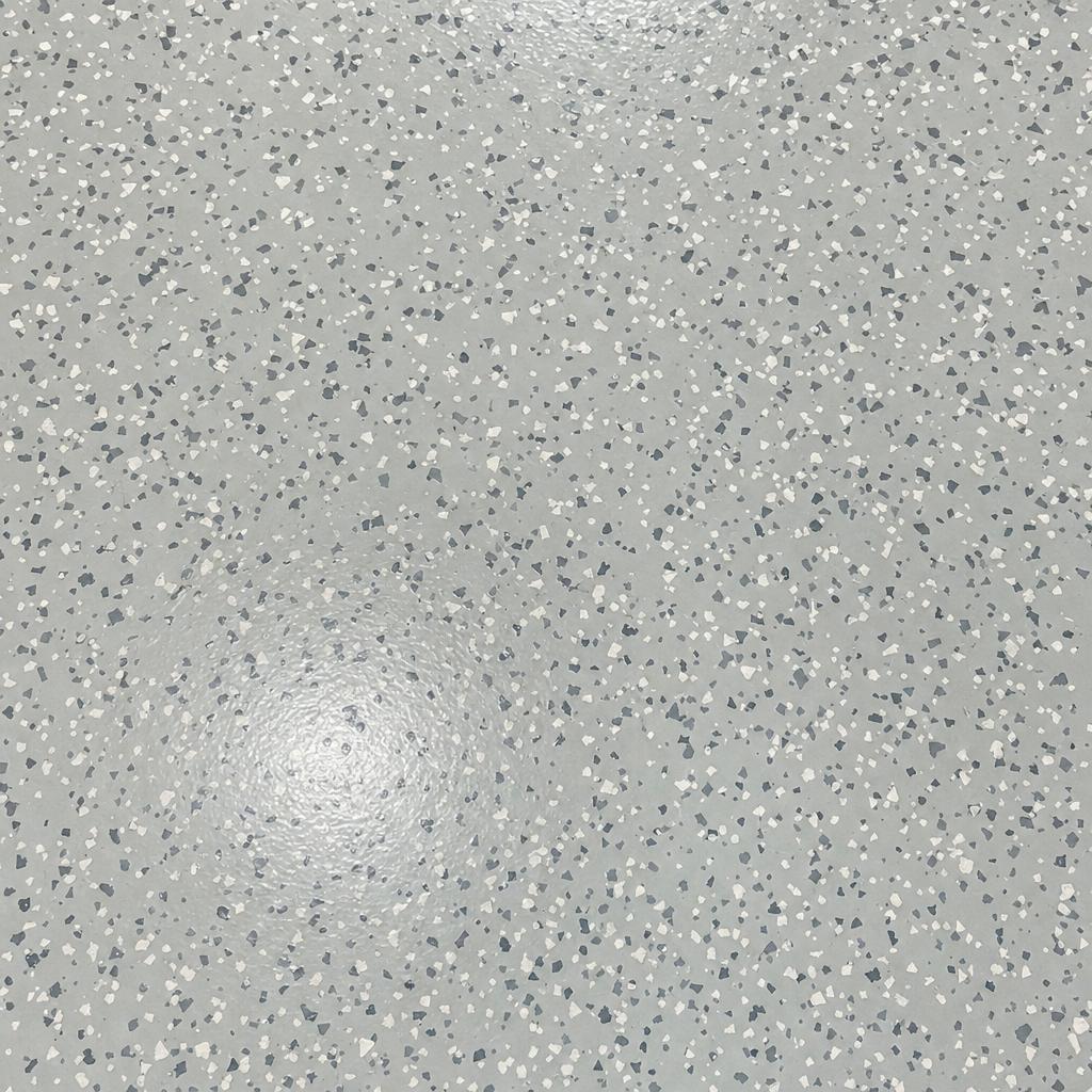 Light grey flake finish example