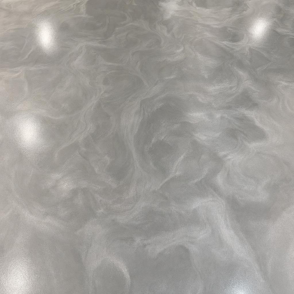 Metallic silver finish example
